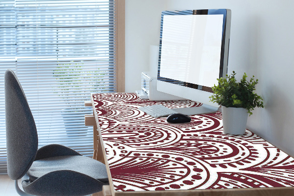 Large desk mat table protector Hindu pattern