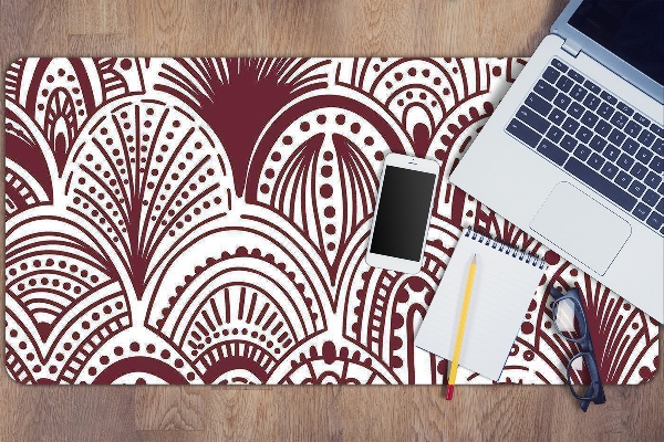 Large desk mat table protector Hindu pattern