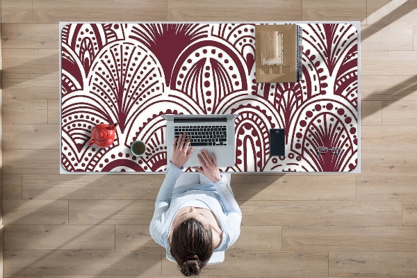 Large desk mat table protector Hindu pattern