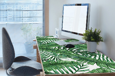 Full desk pad tropical leaves