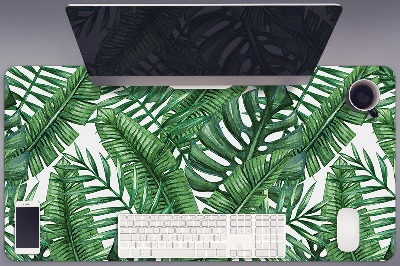Full desk pad tropical leaves
