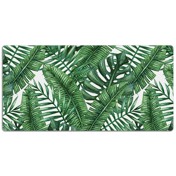 Full desk pad tropical leaves