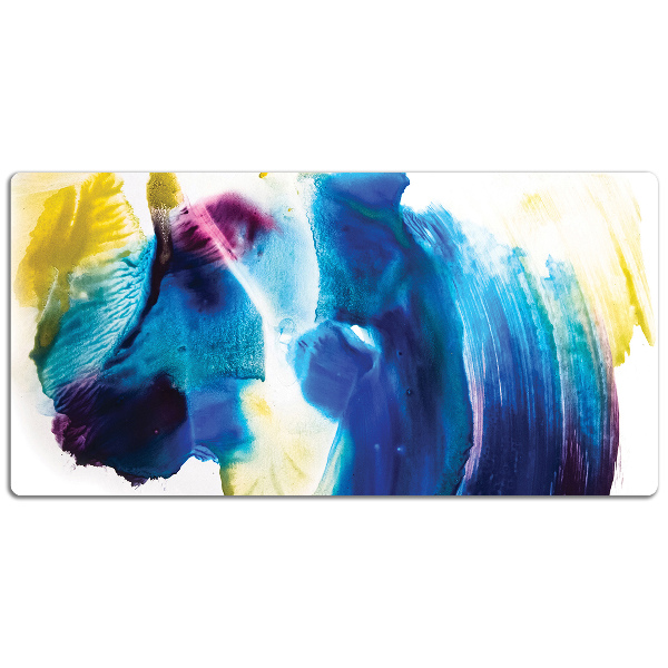 Full desk protector blue spots
