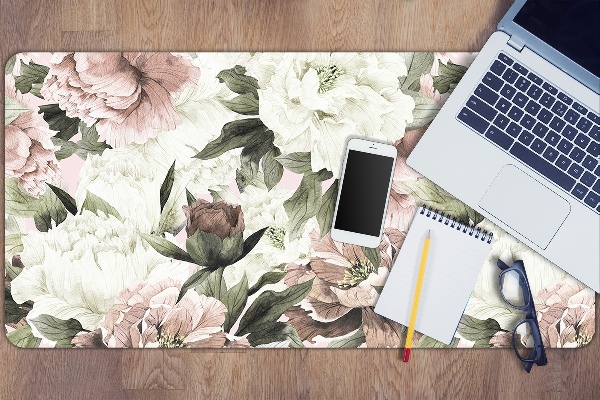 Desk mat Vintage bouquet of roses
