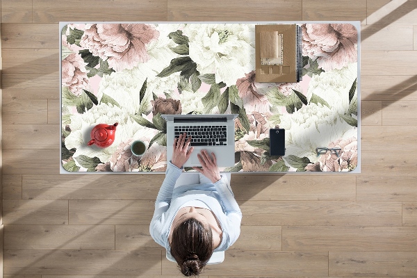 Desk mat Vintage bouquet of roses