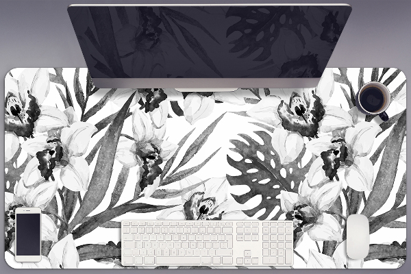 Desk pad Leaves and flowers
