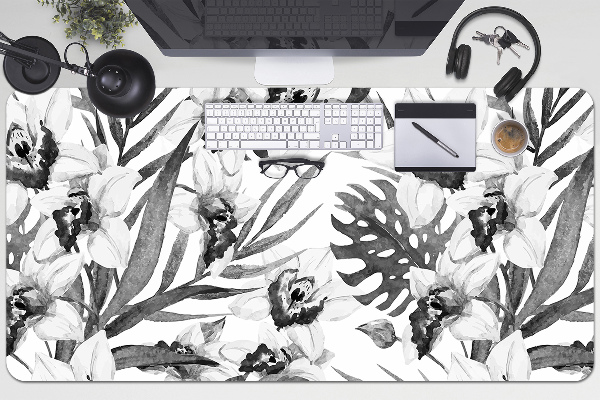 Desk pad Leaves and flowers