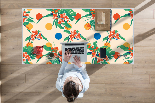 Large desk mat table protector Sunset