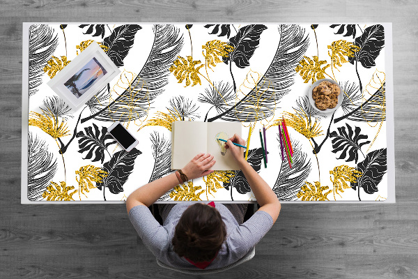 Full desk protector tropical Gold
