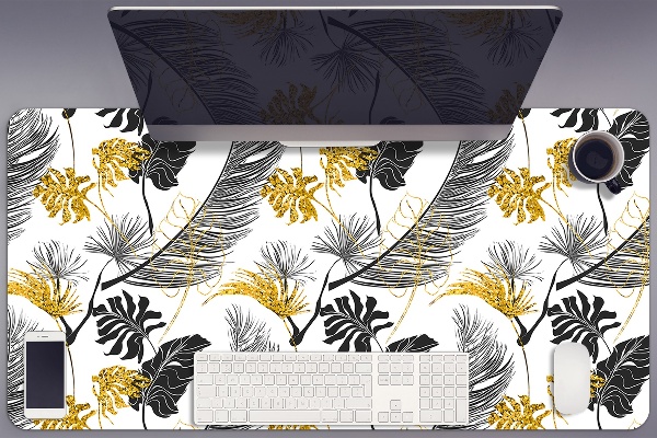 Full desk protector tropical Gold