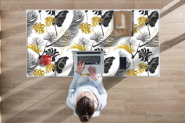 Full desk protector tropical Gold
