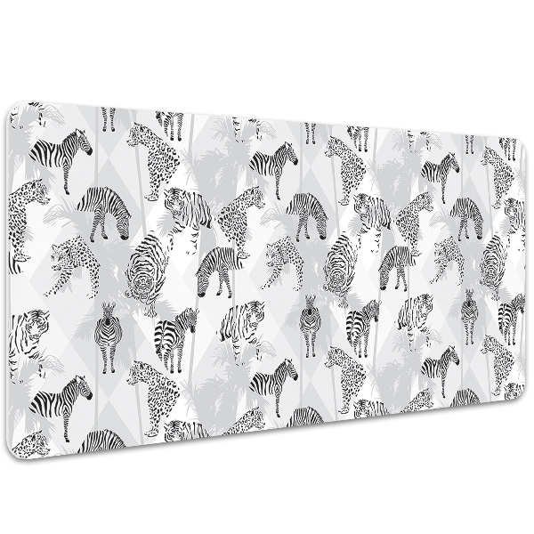 Desk pad Tigers and zebras