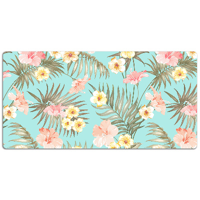 Full desk protector pastel flowers