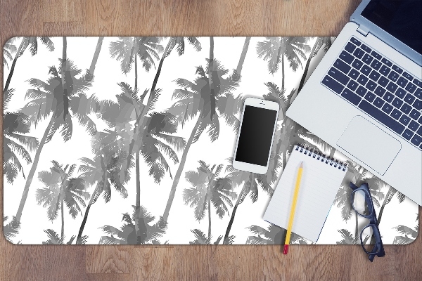 Large desk mat for children gray palm