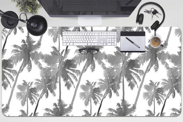 Large desk mat for children gray palm