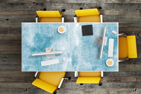 Desk pad tropical pattern