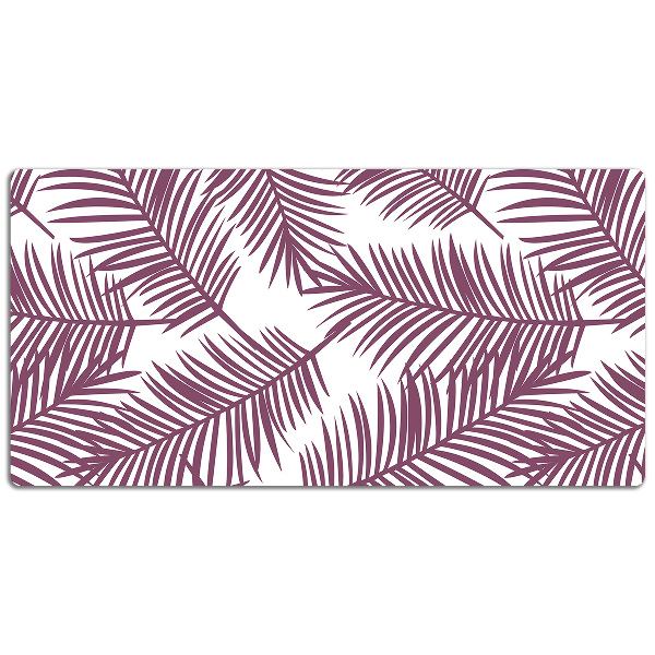 Full desk protector purple leaves
