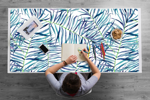 Full desk pad exotic leaves