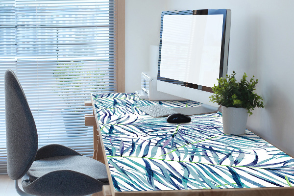 Full desk pad exotic leaves