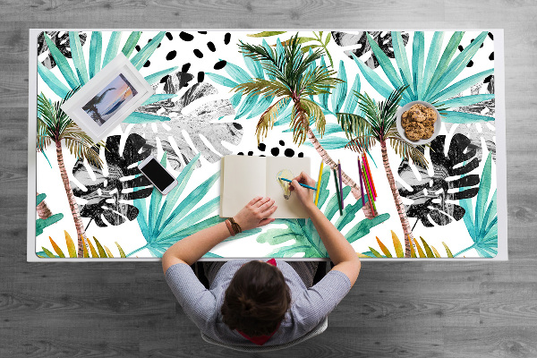 Full desk mat Palm trees and leaves