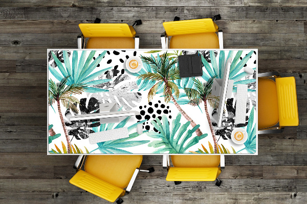 Full desk mat Palm trees and leaves