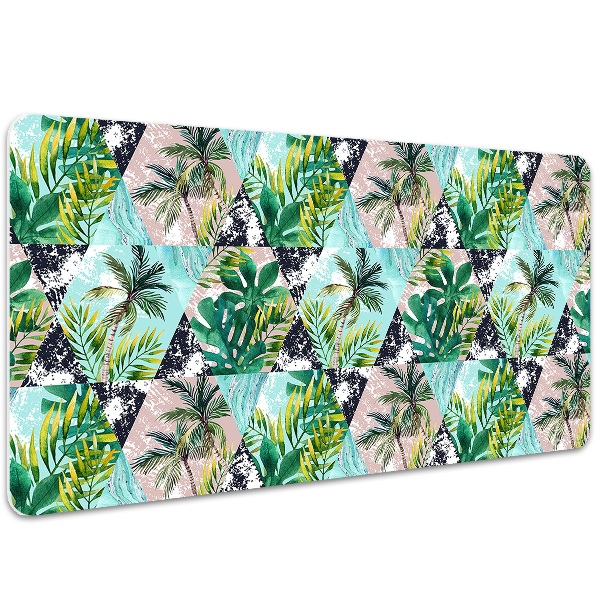 Large desk mat for children palm tree pattern