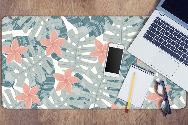 Full desk protector tropical mural