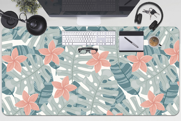 Full desk protector tropical mural