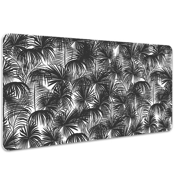 Large desk pad PVC protector black palm
