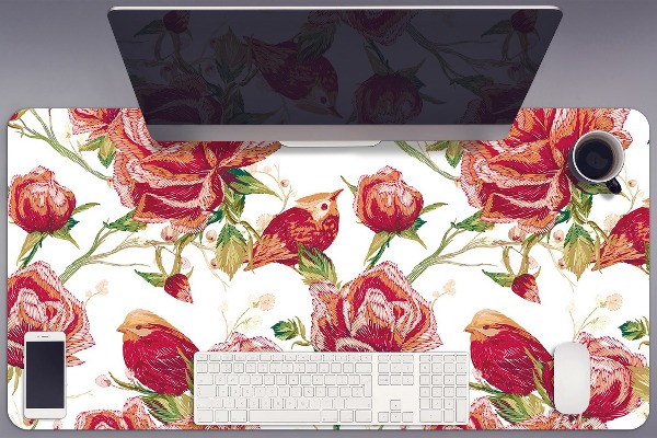 Full desk mat red birds
