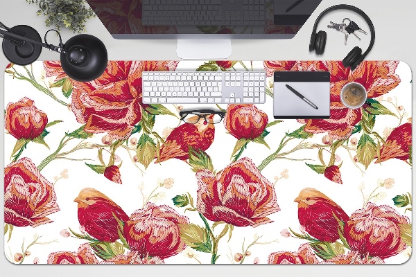 Full desk mat red birds