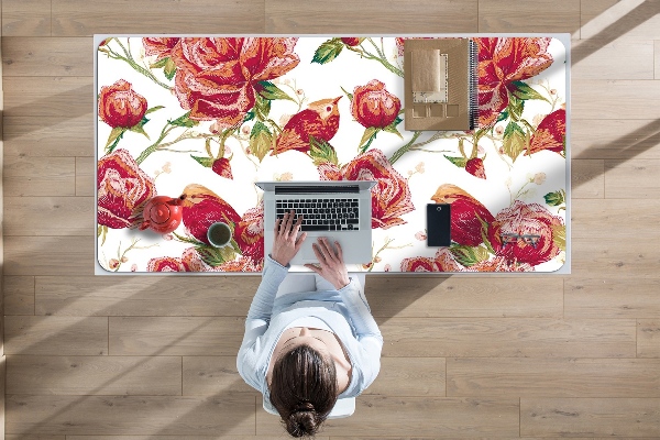 Full desk mat red birds