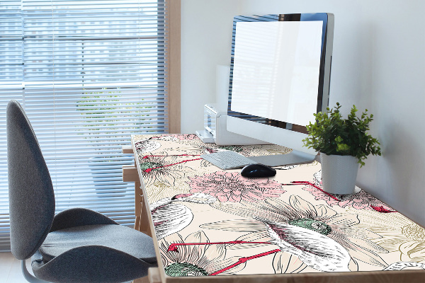 Full desk mat pink flamingo