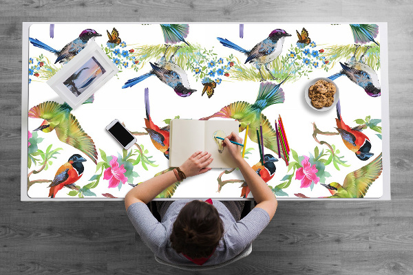 Full desk mat colorful bird