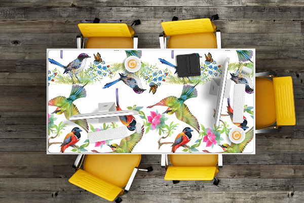 Full desk mat colorful bird