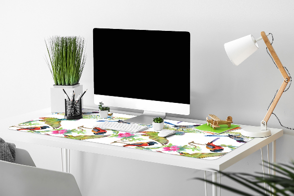 Full desk mat colorful bird