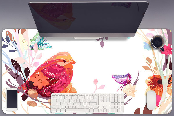 Desk pad Birds on a branch