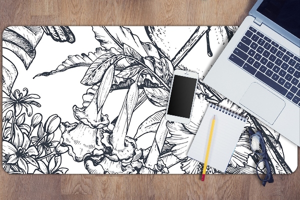 Full desk mat drawn birds