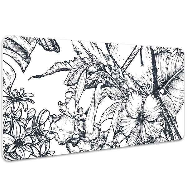 Full desk mat drawn birds