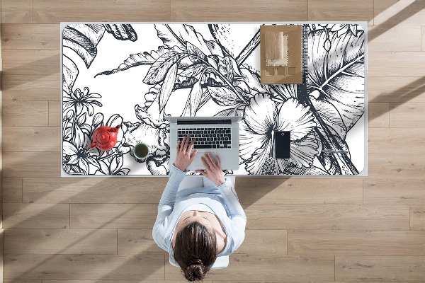 Full desk mat drawn birds