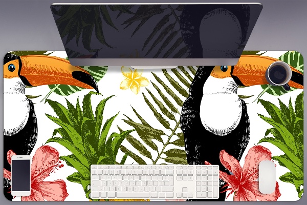 Full desk mat Toucan and Pineapple