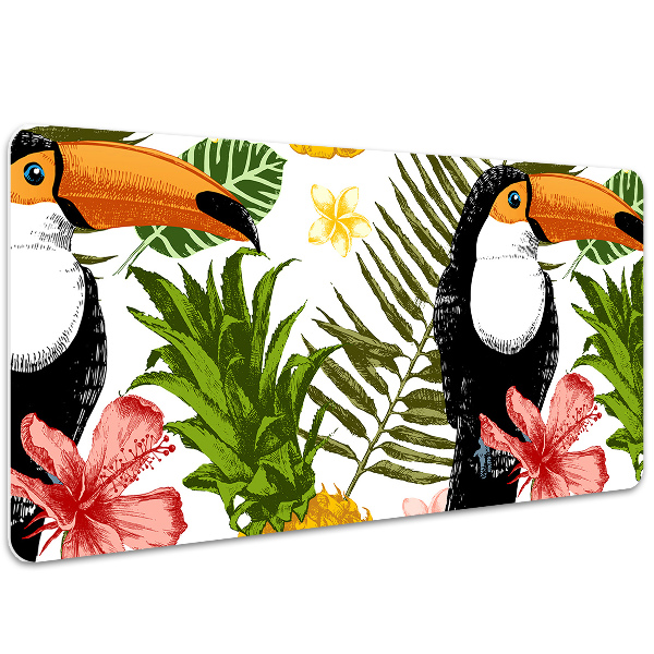 Full desk mat Toucan and Pineapple