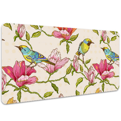 Full desk mat Flowers and Birds