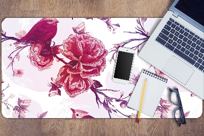 Desk pad purple birds