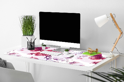 Desk pad purple birds