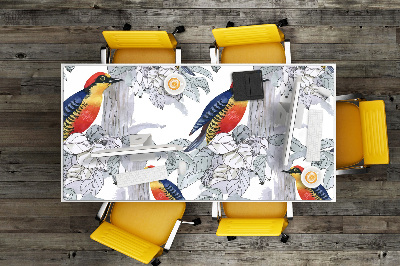 Full desk mat painted birds