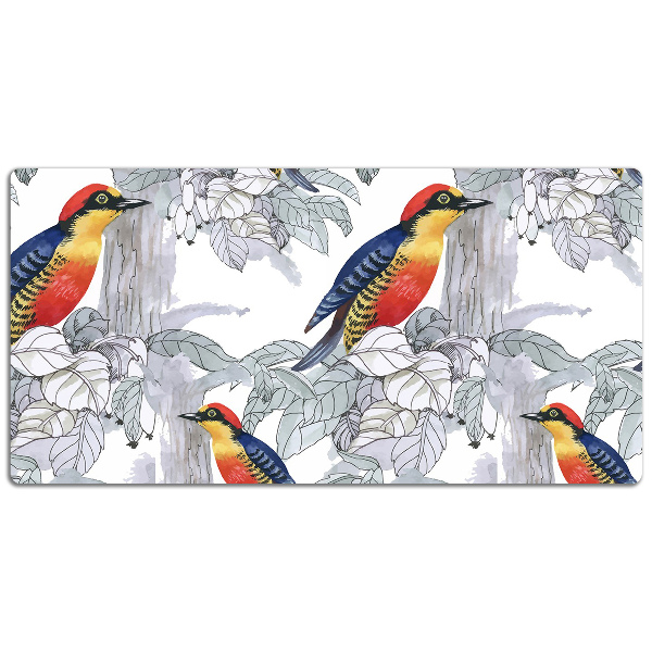 Full desk mat painted birds