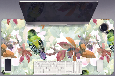 Full desk protector exotic birds