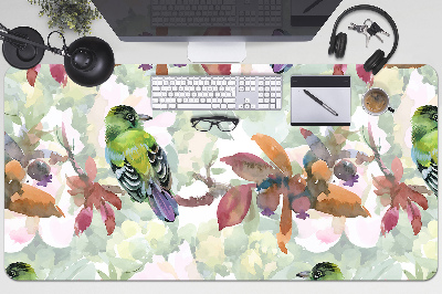 Full desk protector exotic birds