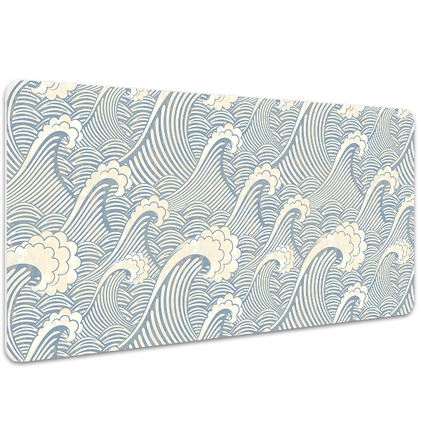 Large desk mat for children Ocean waves